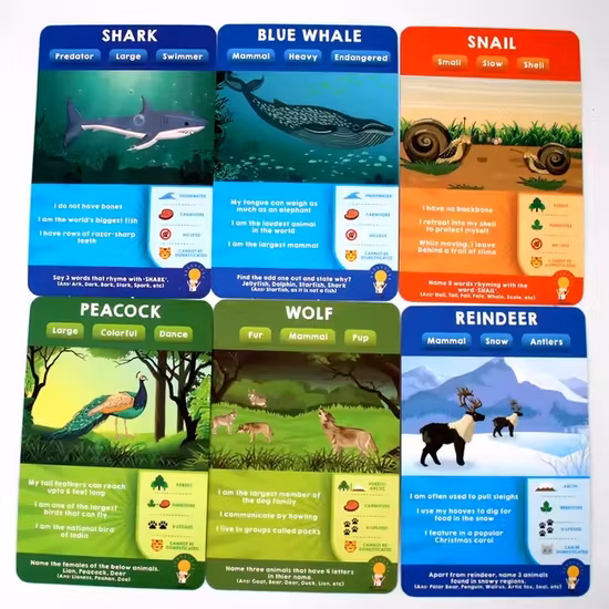 Jeu de société pour adultes Jeu de cartes de jouets éducatifs pour enfants